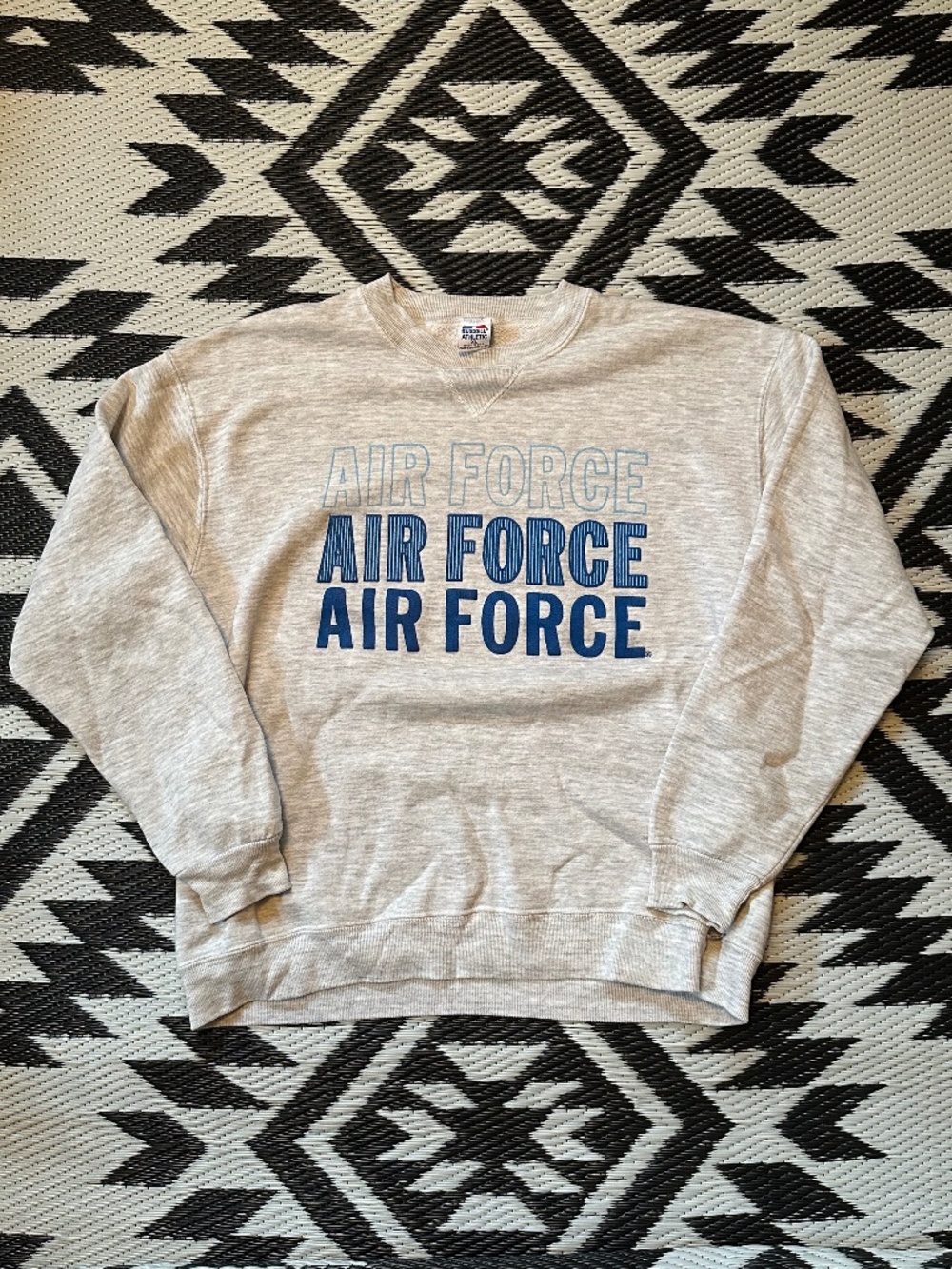 Vintage Russell Athletic Air Force Heathered Grey Crewneck Sweater